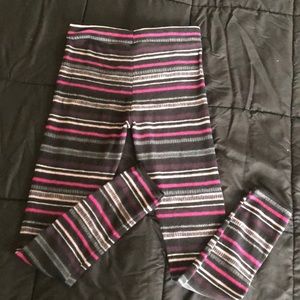 Felt striped leggings